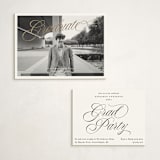 "Opera" - Graduation Insert Cards in Cotton by Blustery August - With Invitation