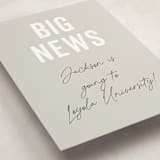 "Jax" - Graduation Insert Cards in Cloud by Sara Hicks Malone - Detail