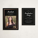 "Exemplar" - Graduation Insert Cards in Ink by Melanie Kosuge - With Invitation