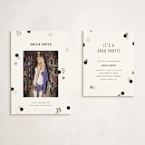 "Grad Confetti" - Graduation Insert Cards in Twinkle by Pixel and Hank - With Invitation