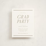 "In Line" - Graduation Insert Cards in Cloud by Nicole Walsh - Front