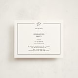 "Cap Frame" - Graduation Insert Cards in Noir by Annie Shapiro - Front
