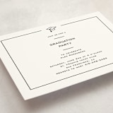 "Cap Frame" - Graduation Insert Cards in Noir by Annie Shapiro - Detail