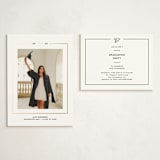 "Cap Frame" - Graduation Insert Cards in Noir by Annie Shapiro - With Invitation