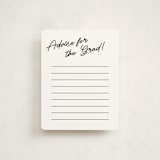 "Jot" - Graduation Insert Cards in Snow by Pixel and Hank - Front
