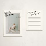 "Jot" - Graduation Insert Cards in Snow by Pixel and Hank - With Invitation