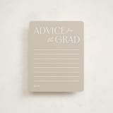 "Contemplate" - Graduation Insert Cards in Snowberry by Pixel and Hank - Front