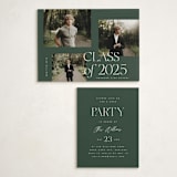 "Troi" - Graduation Insert Cards in Forest by Kelly Schmidt - With Invitation