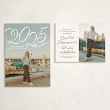 "Ribbon" - Graduation Insert Cards in Salt by Lea Delaveris - With Invitation