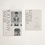 "Fashion" - Graduation Insert Cards in Stone by Stacey Day - With Invitation
