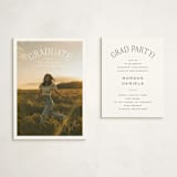 "Study Guide" - Graduation Insert Cards in Cloud by Carolyn MacLaren - With Invitation