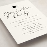"Signature Grad" - Graduation Insert Cards in Linen by Erica Krystek - Detail