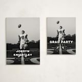 "the modernist" - Graduation Insert Cards in Eggshell by Benita Crandall - With Invitation