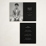 "Distinguished" - Graduation Insert Cards in Noir by Meggy Masters - With Invitation