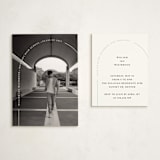 "Arc" - Graduation Insert Cards in Quartz by Erin Deegan - With Invitation
