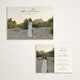 "high script" - Graduation Insert Cards in Onyx by Eric Ransom - With Invitation