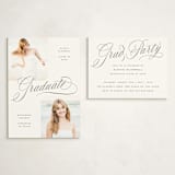 "Ebb and Flow" - Graduation Insert Cards in Cloud by Hooray Creative - With Invitation