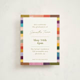 "Colorful Scallop" - Graduation Insert Cards in Olive by Sierra Lee - Front