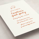 "The Edge" - Graduation Insert Cards in Mango by Gwen Bedat - Detail