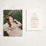 "The Edge" - Graduation Insert Cards in Mango by Gwen Bedat - With Invitation