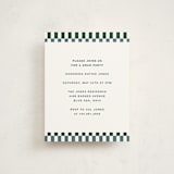 "Checked Out" - Graduation Insert Cards in Pine by Rachel Cassel - Front