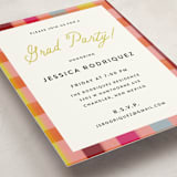 "Rainbow plaid" - Graduation Insert Cards in Ruby by Kat Roberts - Detail