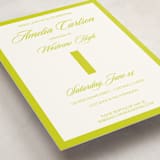 "Classic Pop" - Graduation Insert Cards in Citron by Cleghorn Creative - Detail