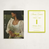 "Classic Pop" - Graduation Insert Cards in Citron by Cleghorn Creative - With Invitation