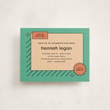 "Fun Grad" - Graduation Insert Cards in Mint by Chryssi Tsoupanarias - Front