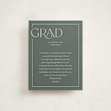 "Broken Border" - Graduation Insert Cards in Snow by Lauren Chism - Front
