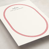 "Bocce" - Graduation Insert Cards in Cherry by Megan Davis - Detail