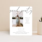 "Simple + Script" - Graduation Insert Cards in Chalkboard by Kelly Watkins - Front