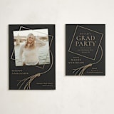 "Tassel Dance" - Graduation Insert Cards in Chalkboard by Beth Murphy - With Invitation