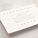 "Streamlined" - Graduation Insert Cards in Snow by Brandy Folse - Detail