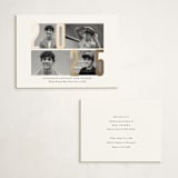 "Four Photo" - Graduation Insert Cards in Golden Grad by Up Up Creative - With Invitation