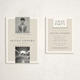 "Divided" - Graduation Insert Cards in Cement by Vivian Yiwing - With Invitation