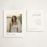 "clean" - Graduation Insert Cards in Cotton by Carolyn Nicks - With Invitation