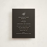 "Hats off grad" - Graduation Insert Cards in Ardoise by Jamie Alexander - Front