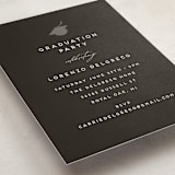 "Hats off grad" - Graduation Insert Cards in Ardoise by Jamie Alexander - Detail