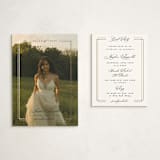 "Minimalist Elegance" - Graduation Insert Cards in Ink by Ana de Sousa - With Invitation