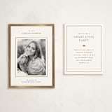 "Caroline" - Graduation Insert Cards in Opal by Pixel and Hank - With Invitation