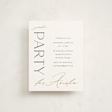 "Business Class" - Graduation Insert Cards in Cotton by Ashlee Townsend - Front