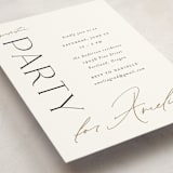 "Business Class" - Graduation Insert Cards in Cotton by Ashlee Townsend - Detail