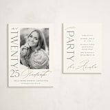 "Business Class" - Graduation Insert Cards in Cotton by Ashlee Townsend - With Invitation