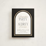 "Commencement" - Graduation Insert Cards in Black Cap by Erin L. Wilson - Front