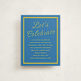 "cotillion" - Graduation Insert Cards in Ocean by Megan Davis - Front