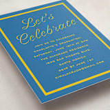 "cotillion" - Graduation Insert Cards in Ocean by Megan Davis - Detail