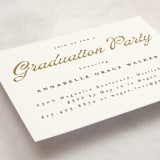 "vintage script" - Graduation Insert Cards in Golden by Maja Cunningham - Detail