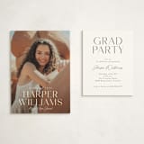"Momentous" - Graduation Insert Cards in Salt by Jessica Williams - With Invitation