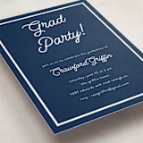 "retro vintage grad" - Graduation Insert Cards in Navy by BR Designs - Detail